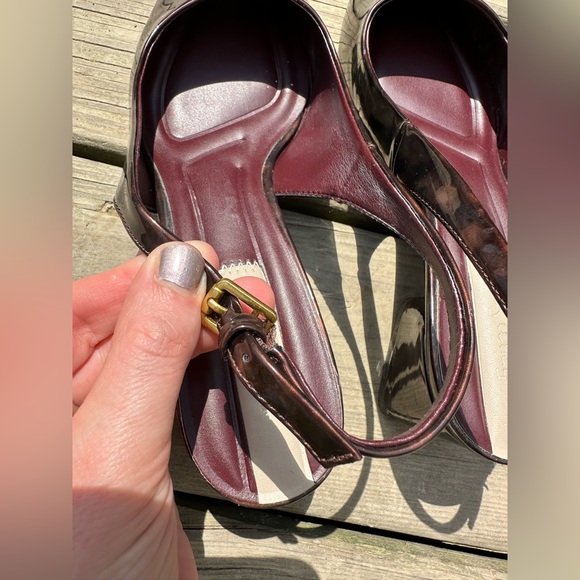 Franco Sarto Tortoise Racer Slingback Heels - Picture 6 of 8